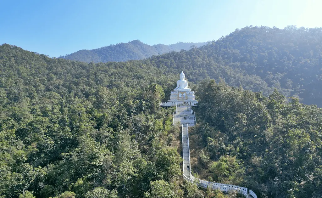 Big Buddha in Pai, stop on the Mae Hong Son motorcycle loop