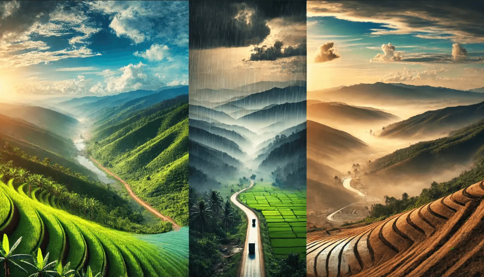 The three seasons in Northern Thailand