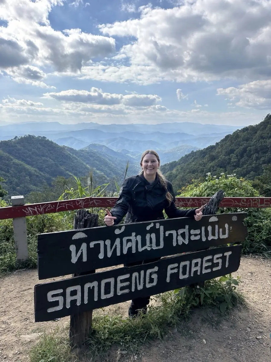 Riding the Samoeng mountain loop near Chiang Mai