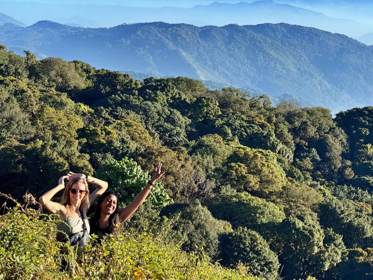 Riders on a custom motorcycle tour in Thailand